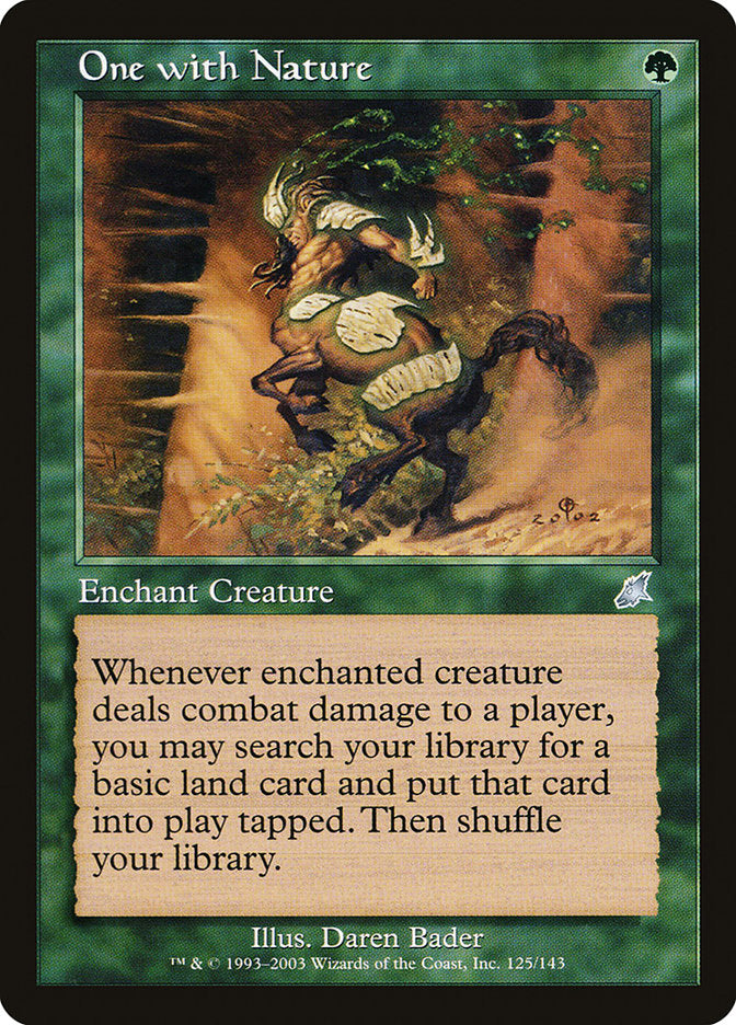One with Nature [Scourge] Magic: The Gathering