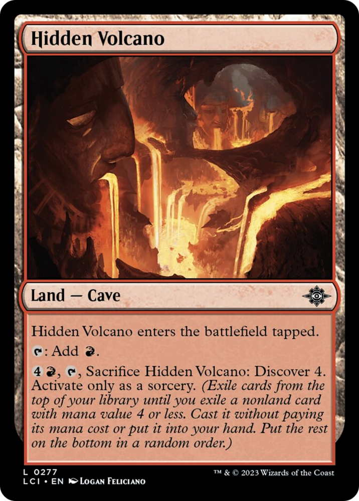 Hidden Volcano [The Lost Caverns of Ixalan] Magic: The Gathering