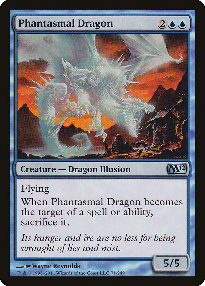 Phantasmal Dragon [Magic 2012] Magic: The Gathering