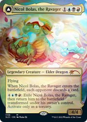 Nicol Bolas, the Ravager // Nicol Bolas, the Arisen (Borderless) [Secret Lair: From Cute to Brute] Magic: The Gathering