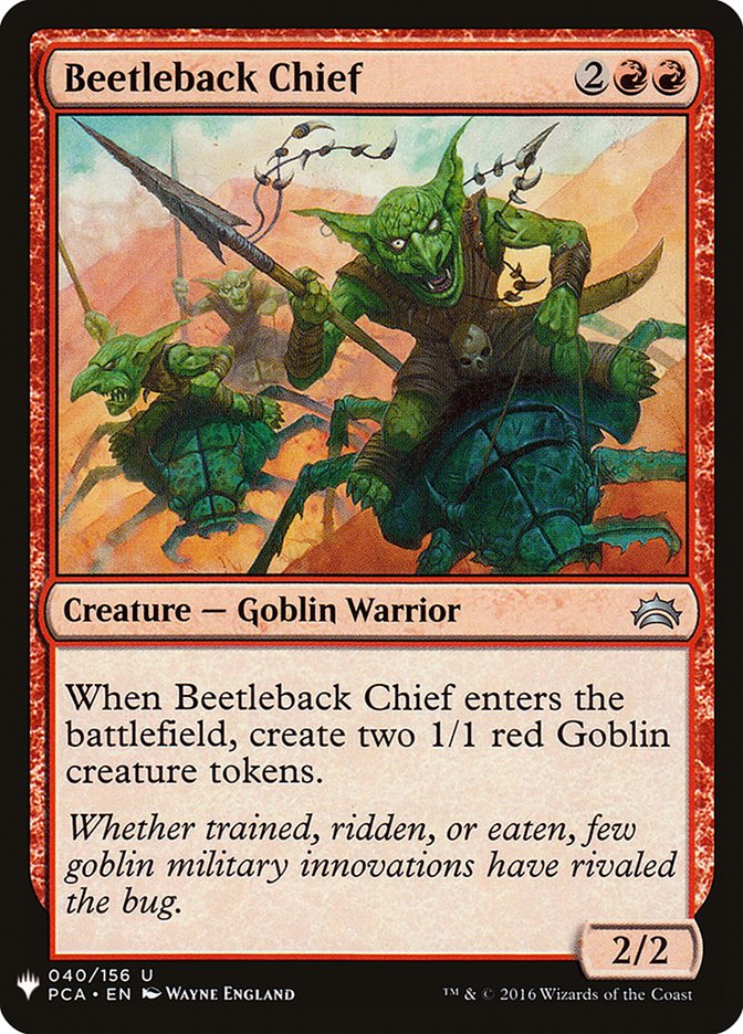 Beetleback Chief [Mystery Booster] Magic: The Gathering