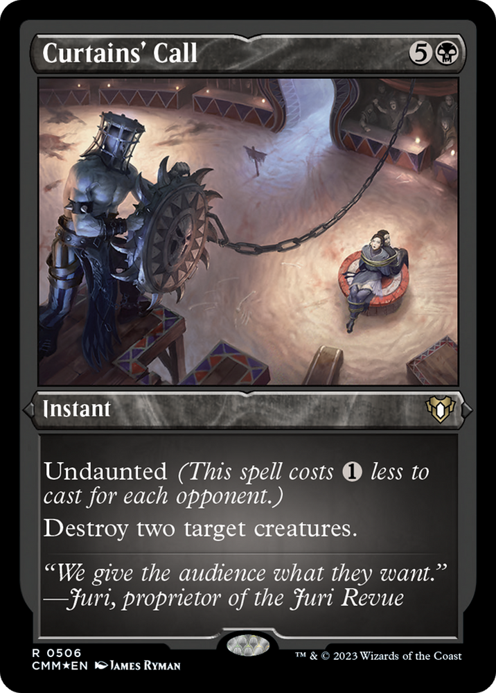 Curtains' Call (Foil Etched) [Commander Masters] Magic: The Gathering