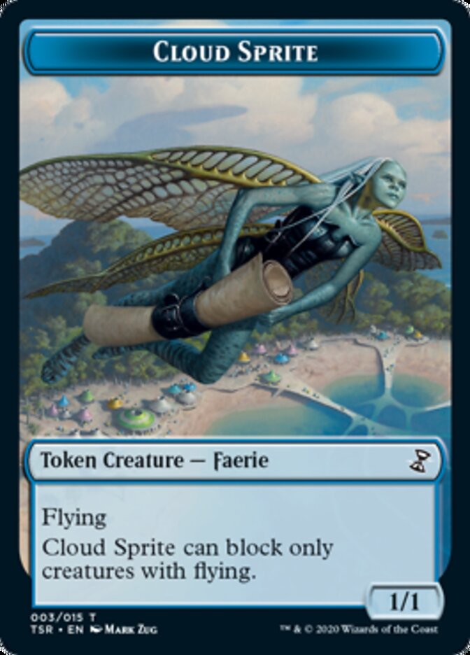 Cloud Sprite Token [Time Spiral Remastered Tokens] Magic: The Gathering