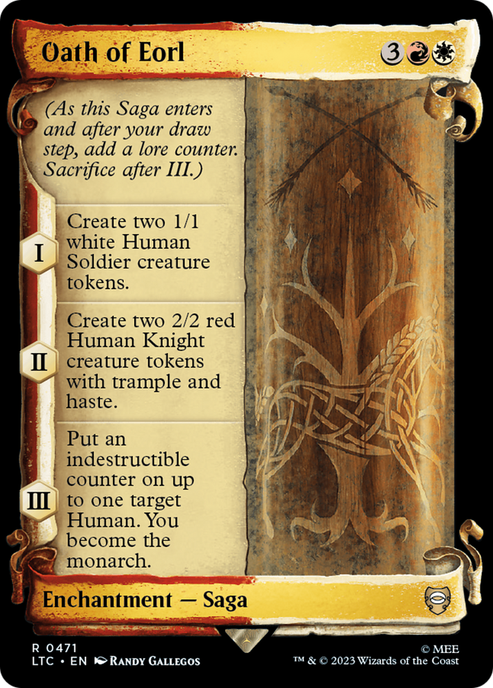 Oath of Eorl [The Lord of the Rings: Tales of Middle-Earth Commander Showcase Scrolls] Magic: The Gathering