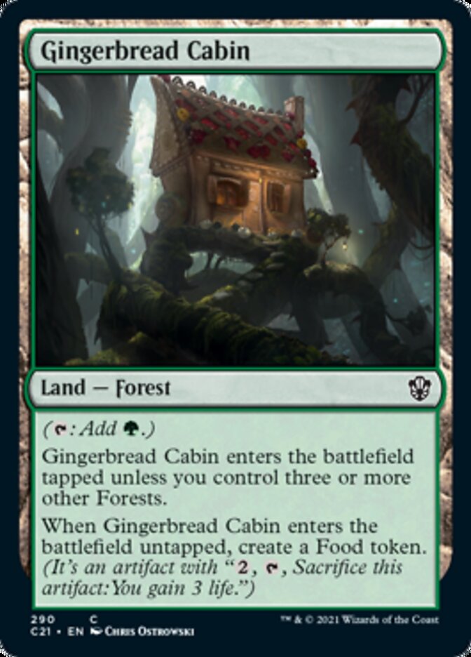 Gingerbread Cabin [Commander 2021] Magic: The Gathering