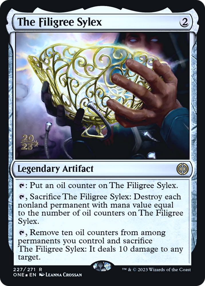The Filigree Sylex [Phyrexia: All Will Be One Prerelease Promos] Magic: The Gathering