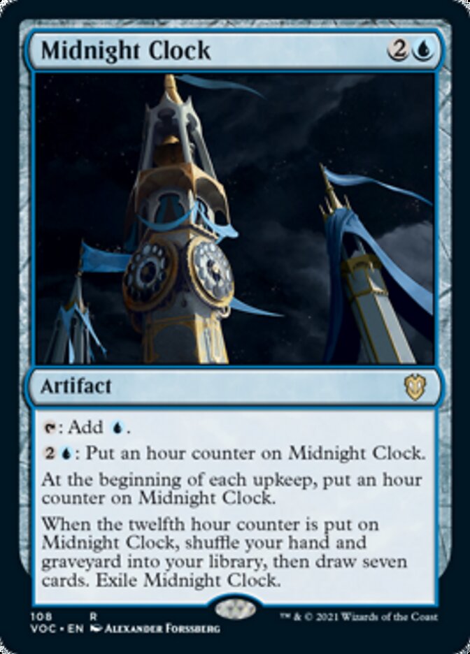 Midnight Clock [Innistrad: Crimson Vow Commander] Magic: The Gathering