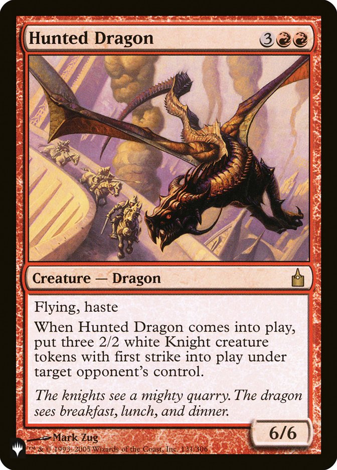 Hunted Dragon [The List] Magic: The Gathering