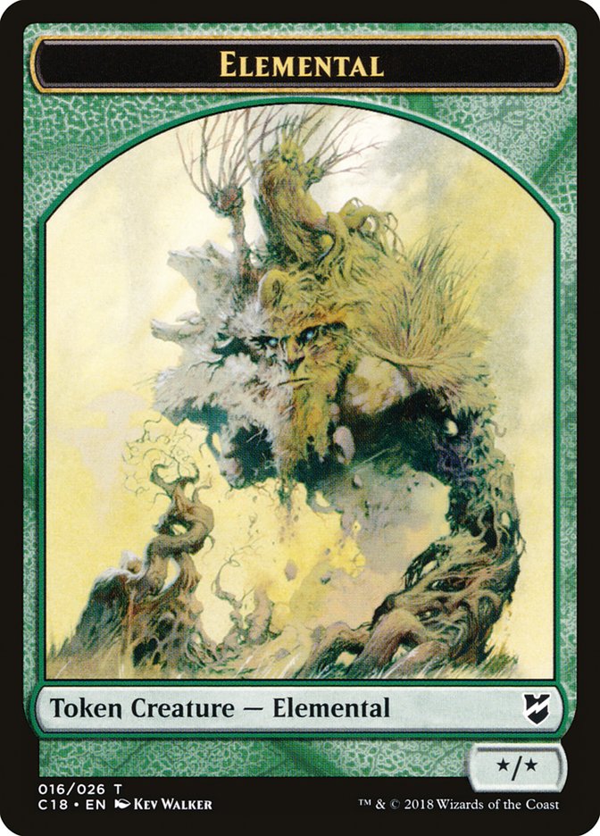 Elemental Token [Commander 2018 Tokens] Magic: The Gathering