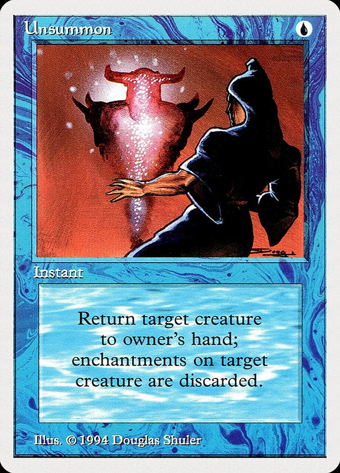 Unsummon [Summer Magic / Edgar] Magic: The Gathering