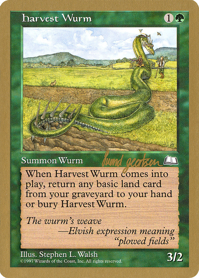 Harvest Wurm (Svend Geertsen) [World Championship Decks 1997] Magic: The Gathering