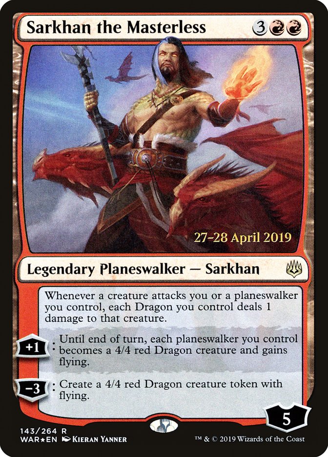 Sarkhan the Masterless [War of the Spark Prerelease Promos] Magic: The Gathering