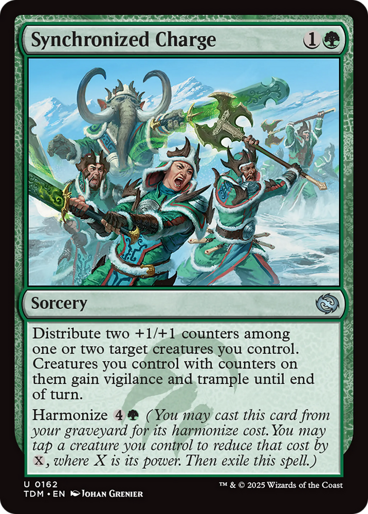 Synchronized Charge [Tarkir: Dragonstorm] Magic: The Gathering