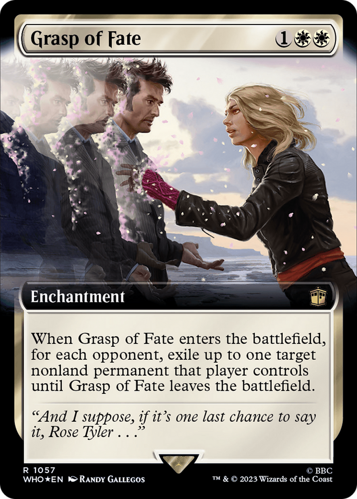 Grasp of Fate (Extended Art) (Surge Foil) [Doctor Who] Magic: The Gathering