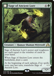 Sage of Ancient Lore // Werewolf of Ancient Hunger [Shadows over Innistrad] Magic: The Gathering