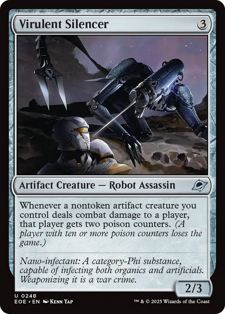 Virulent Silencer [Edge of Eternities] Magic: The Gathering