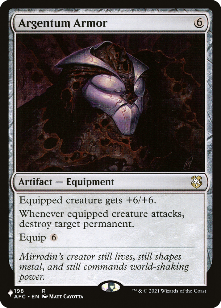Argentum Armor [The List] Magic: The Gathering