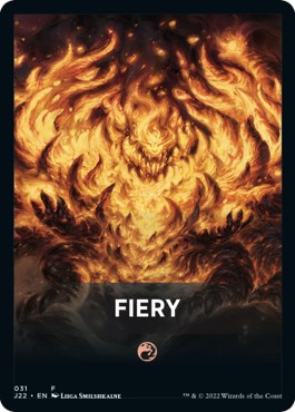 Fiery Theme Card [Jumpstart 2022 Front Cards] Magic: The Gathering