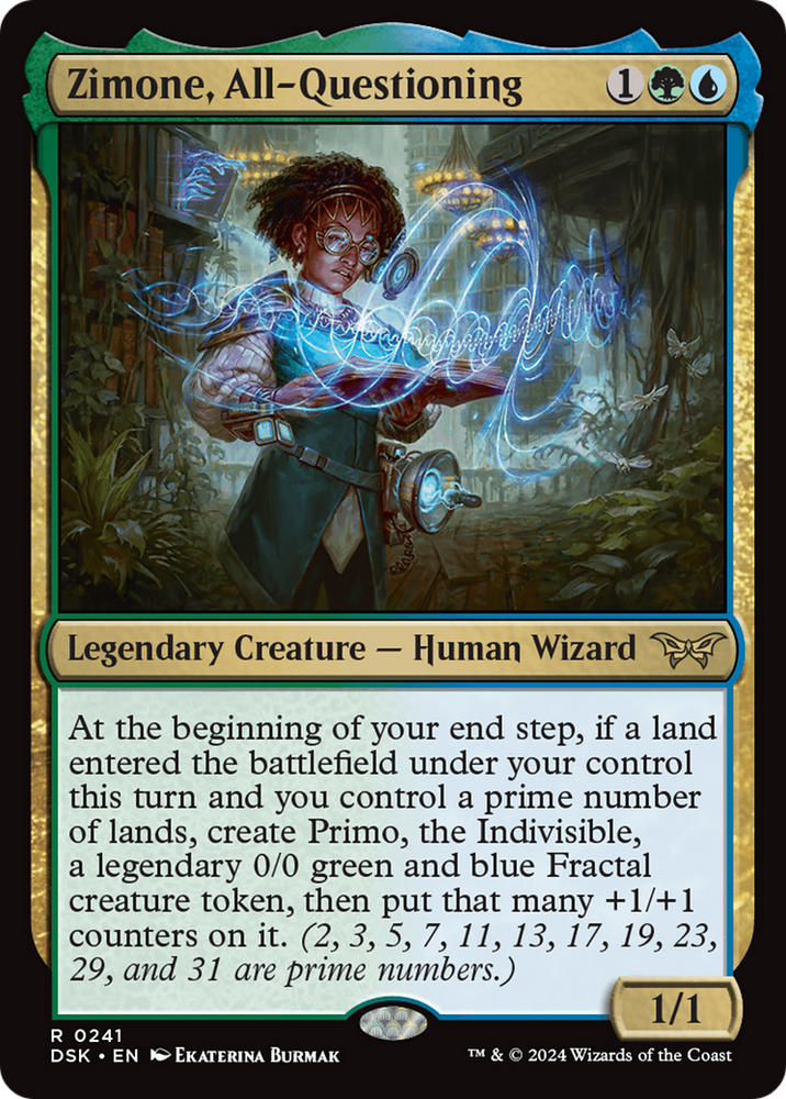 Zimone, All-Questioning [Duskmourn: House of Horror] Magic: The Gathering