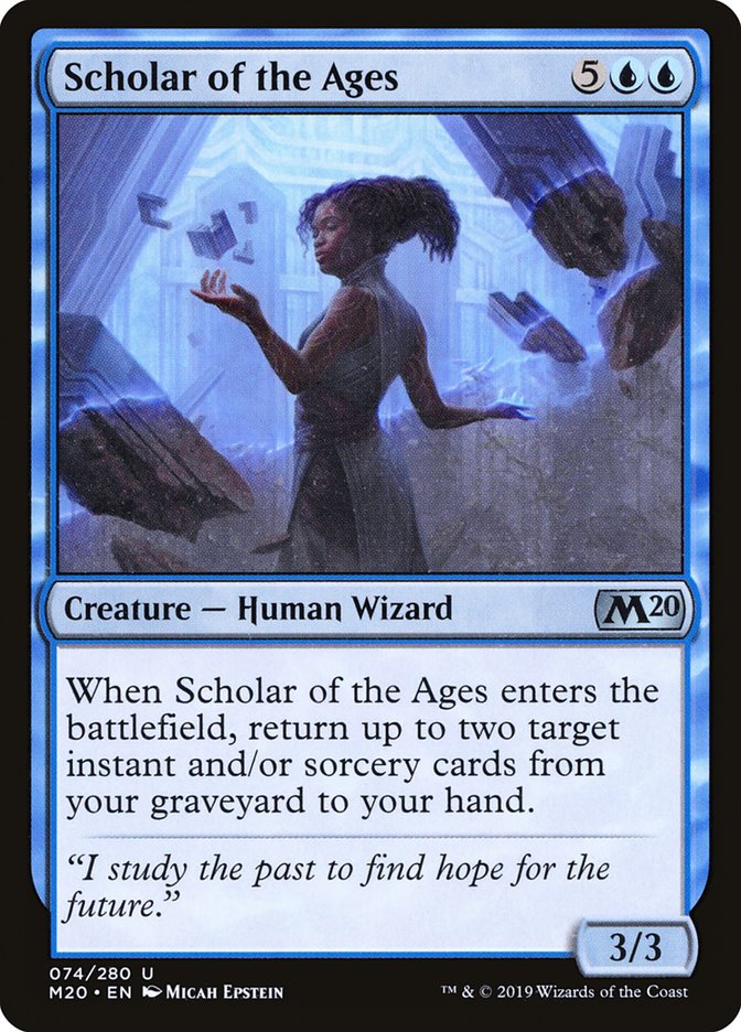 Scholar of the Ages [Core Set 2020] Magic: The Gathering