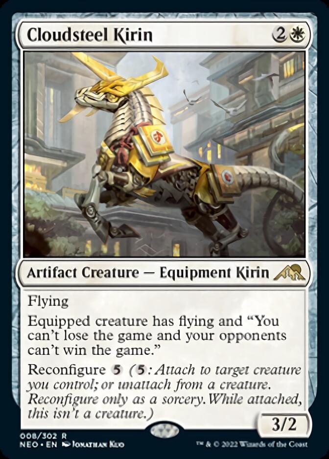 Cloudsteel Kirin [Kamigawa: Neon Dynasty] Magic: The Gathering