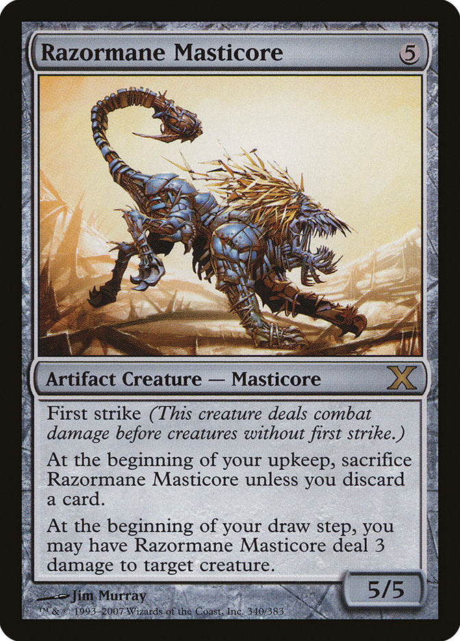 Razormane Masticore [Tenth Edition] Magic: The Gathering