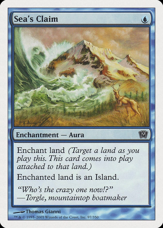 Sea's Claim [Ninth Edition] Magic: The Gathering