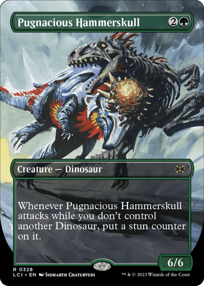 Pugnacious Hammerskull (Borderless) [The Lost Caverns of Ixalan] Magic: The Gathering