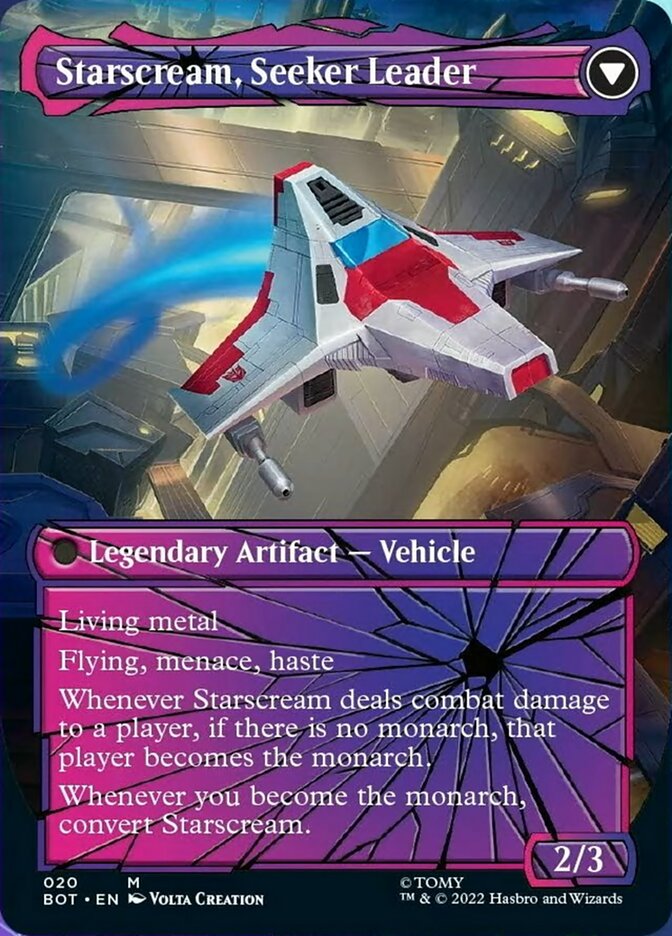 Starscream, Power Hungry // Starscream, Seeker Leader (Shattered Glass) [Transformers] Magic: The Gathering
