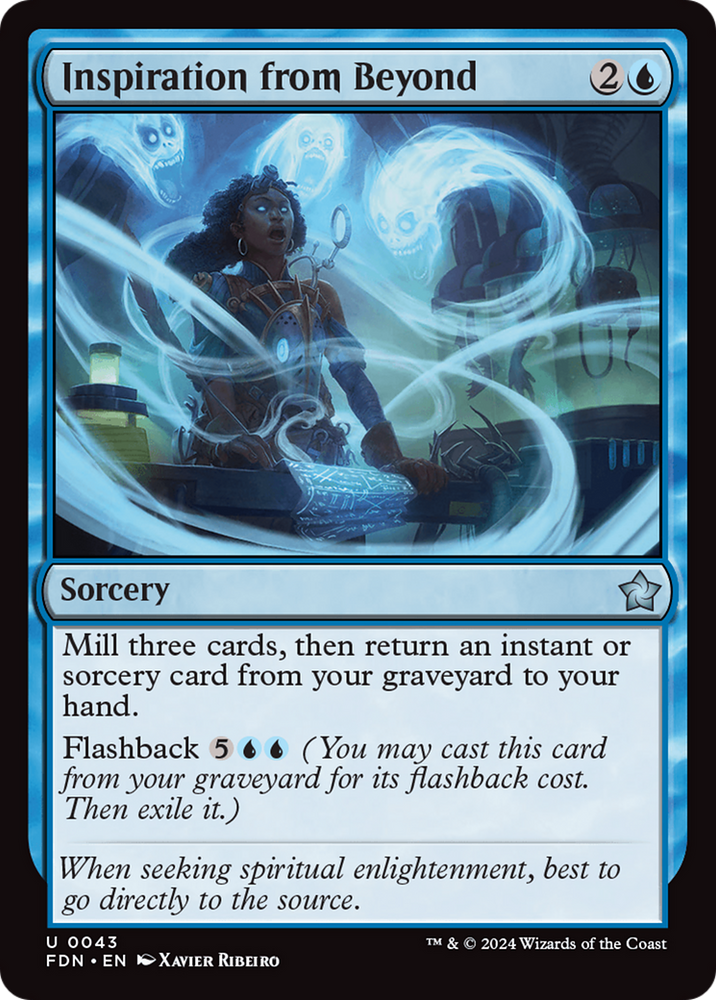 Inspiration from Beyond [Foundations] Magic: The Gathering