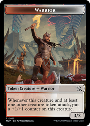 Warrior // Spirit (13) Double-Sided Token [March of the Machine Tokens] Magic: The Gathering