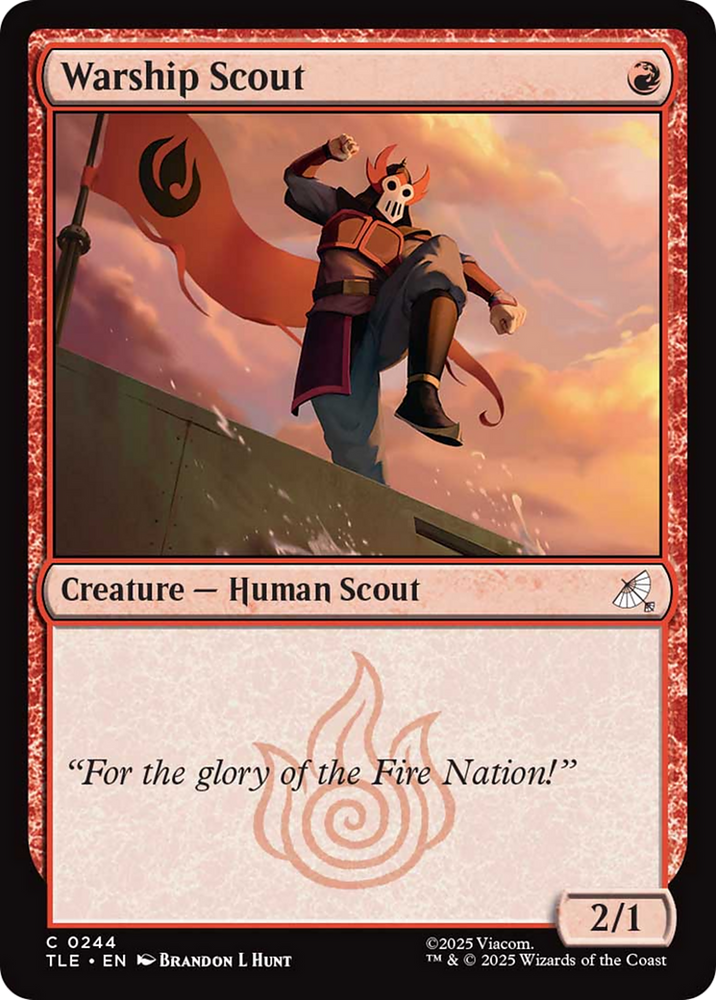 Warship Scout (0244) [Avatar: The Last Airbender: Eternal-Legal] Magic: The Gathering