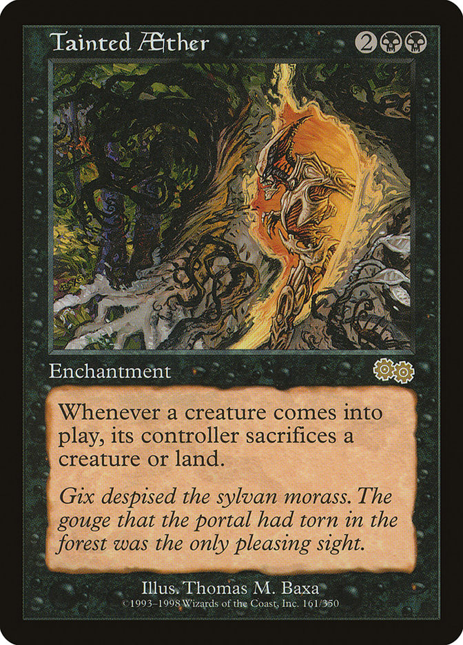 Tainted Aether [Urza's Saga] Magic: The Gathering