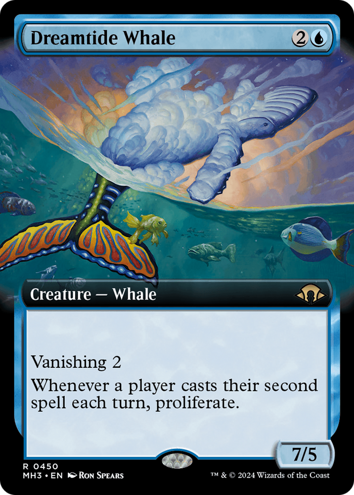 Dreamtide Whale (Extended Art) [Modern Horizons 3] Magic: The Gathering