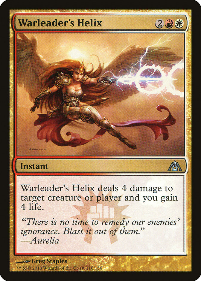 Warleader's Helix [Dragon's Maze] Magic: The Gathering