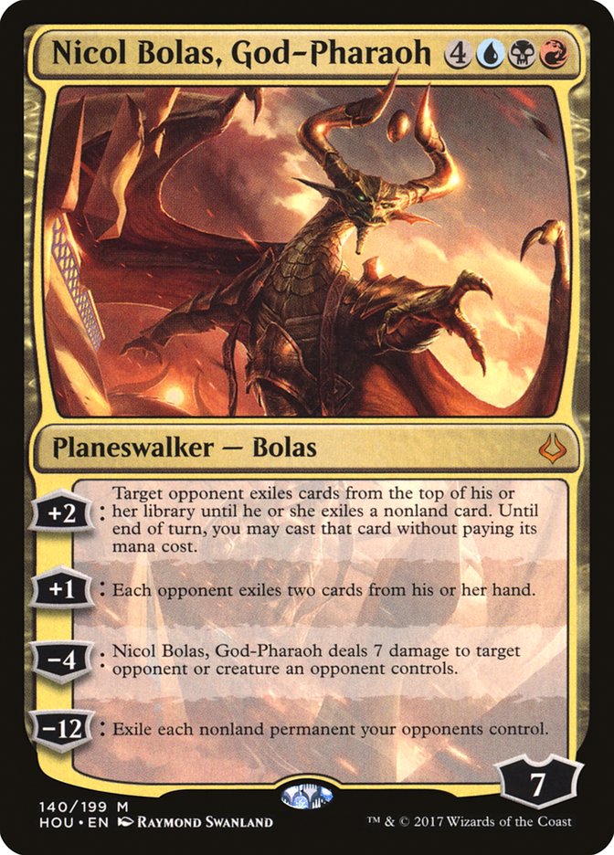 Nicol Bolas, God-Pharaoh [Hour of Devastation] Magic: The Gathering