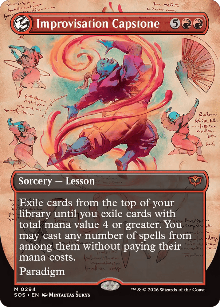 Improvisation Capstone (Borderless) [Secrets of Strixhaven]