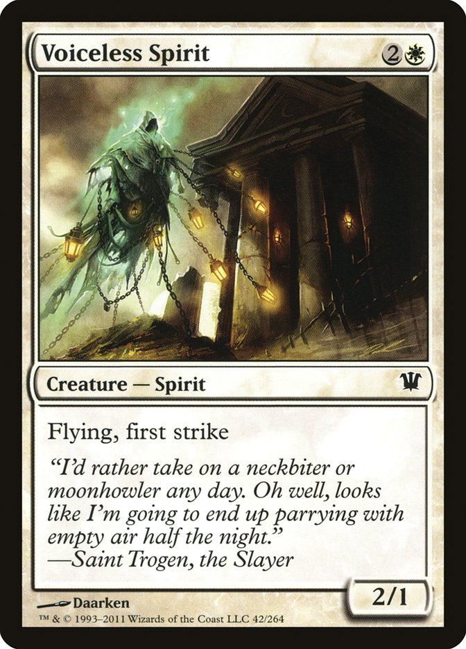 Voiceless Spirit [Innistrad] Magic: The Gathering
