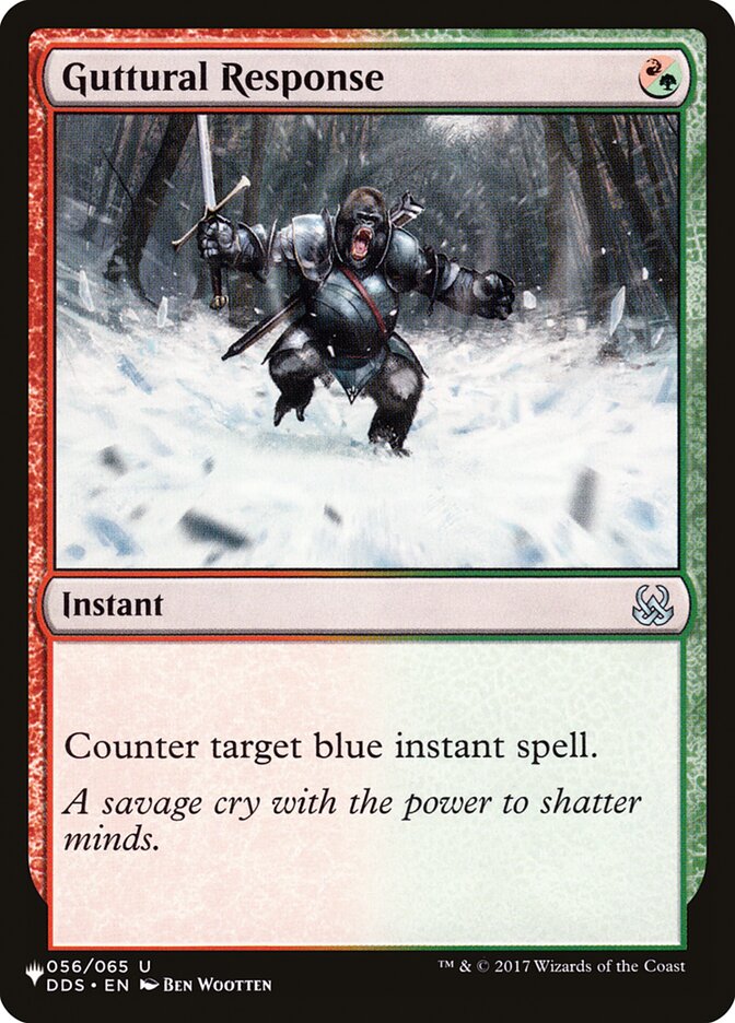 Guttural Response [The List] Magic: The Gathering