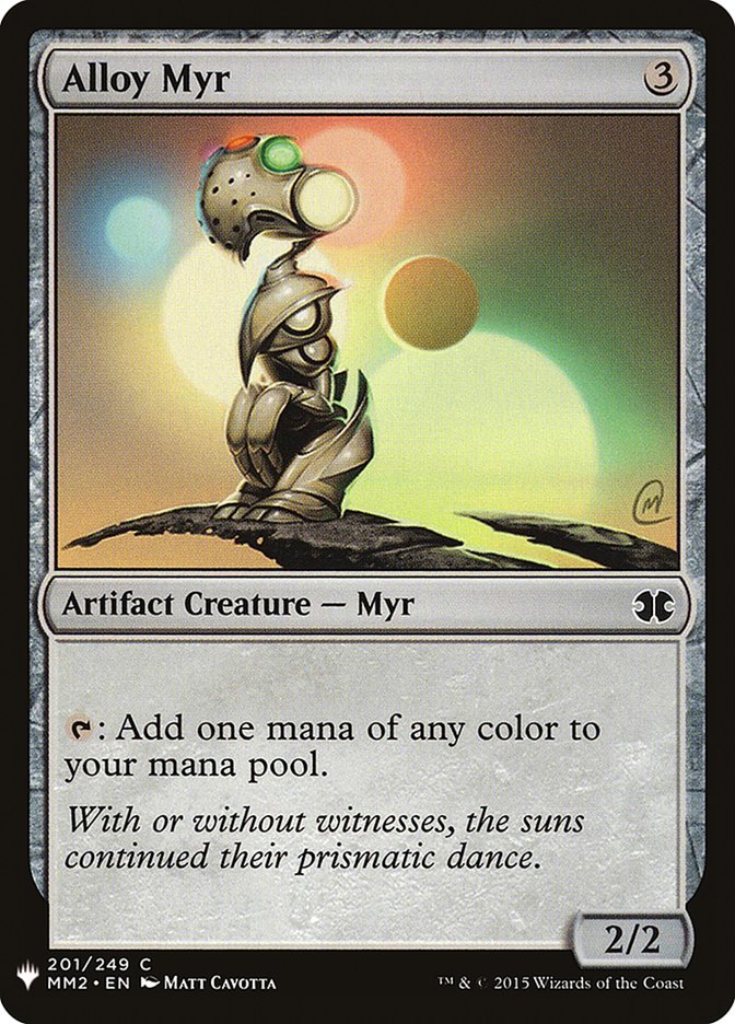 Alloy Myr [Mystery Booster] Magic: The Gathering