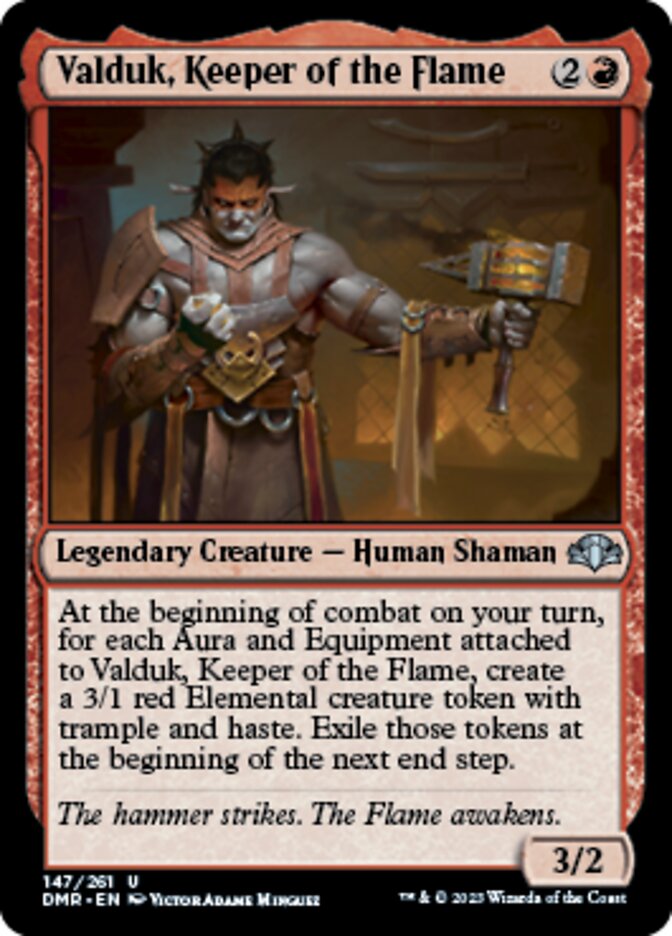 Valduk, Keeper of the Flame [Dominaria Remastered] Magic: The Gathering