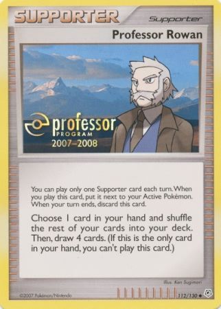 Professor Rowan (112/130) (2007) [Professor Program Promos] Pokémon