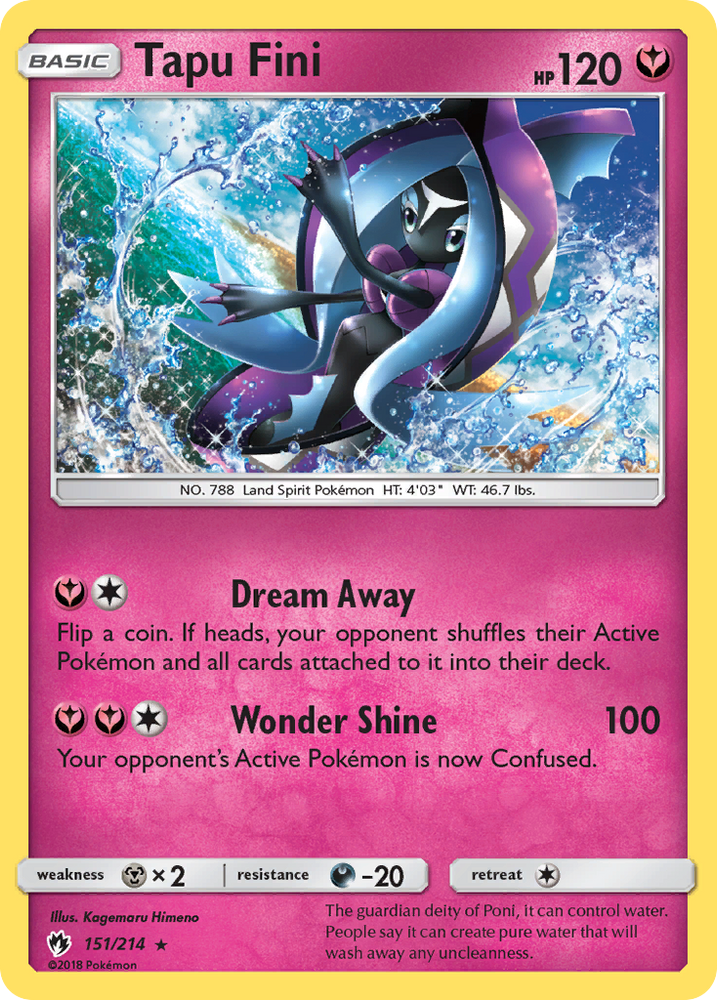 Tapu Fini (151/214) [Sun & Moon: Lost Thunder] Pokémon
