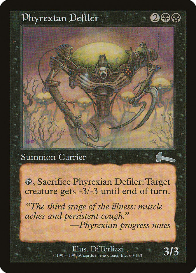 Phyrexian Defiler [Urza's Legacy] Magic: The Gathering