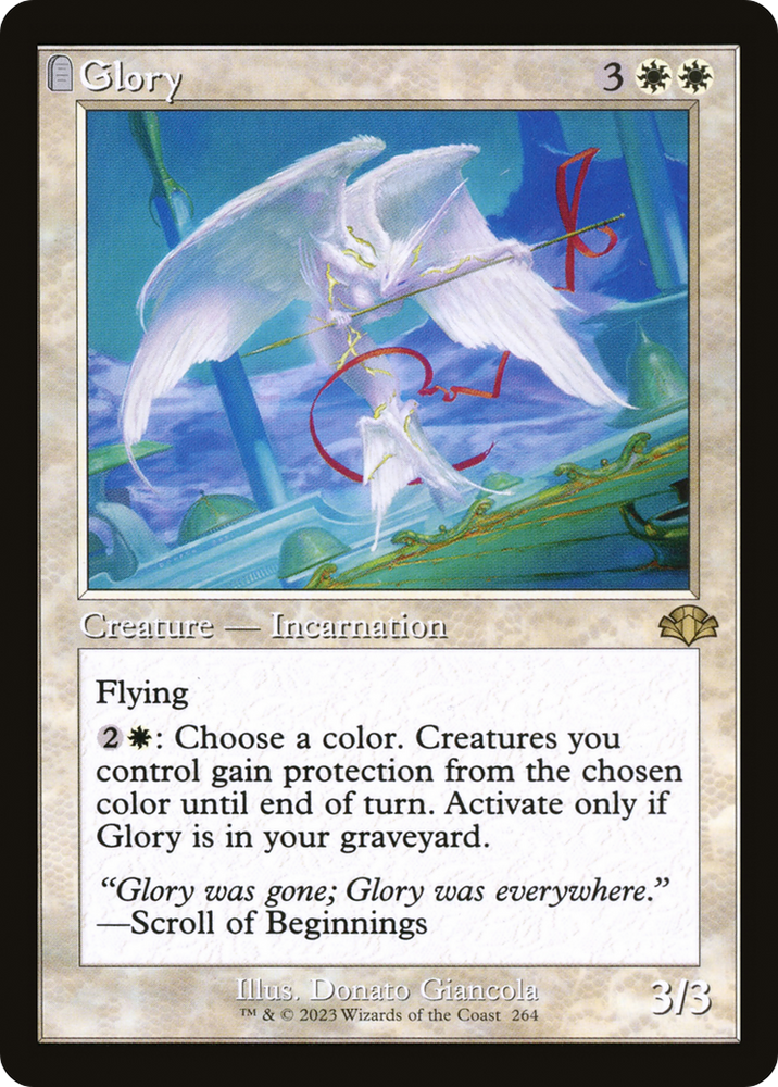 Glory (Retro) [Dominaria Remastered] Magic: The Gathering