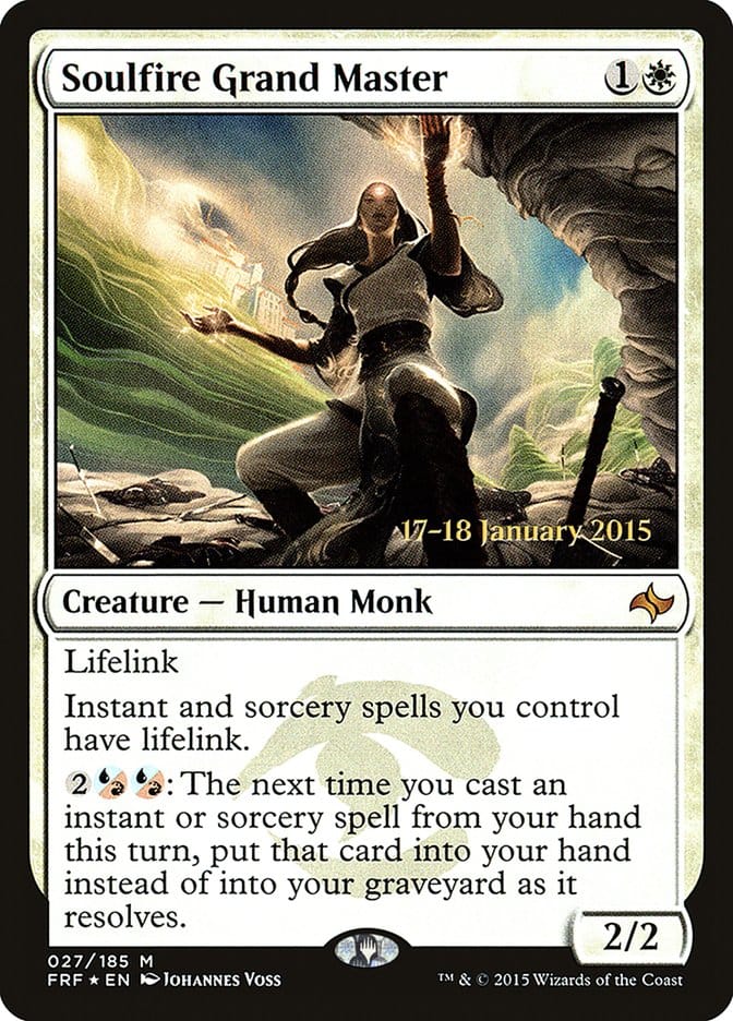 Soulfire Grand Master [Fate Reforged Prerelease Promos] Magic: The Gathering