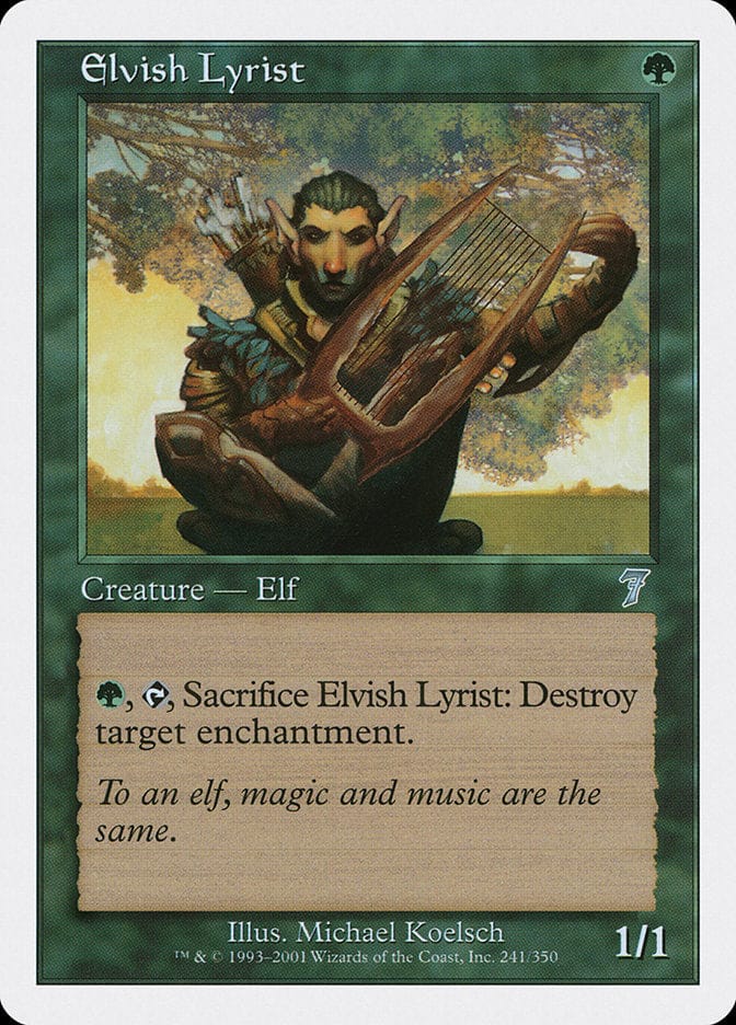 Elvish Lyrist [Seventh Edition] Magic: The Gathering