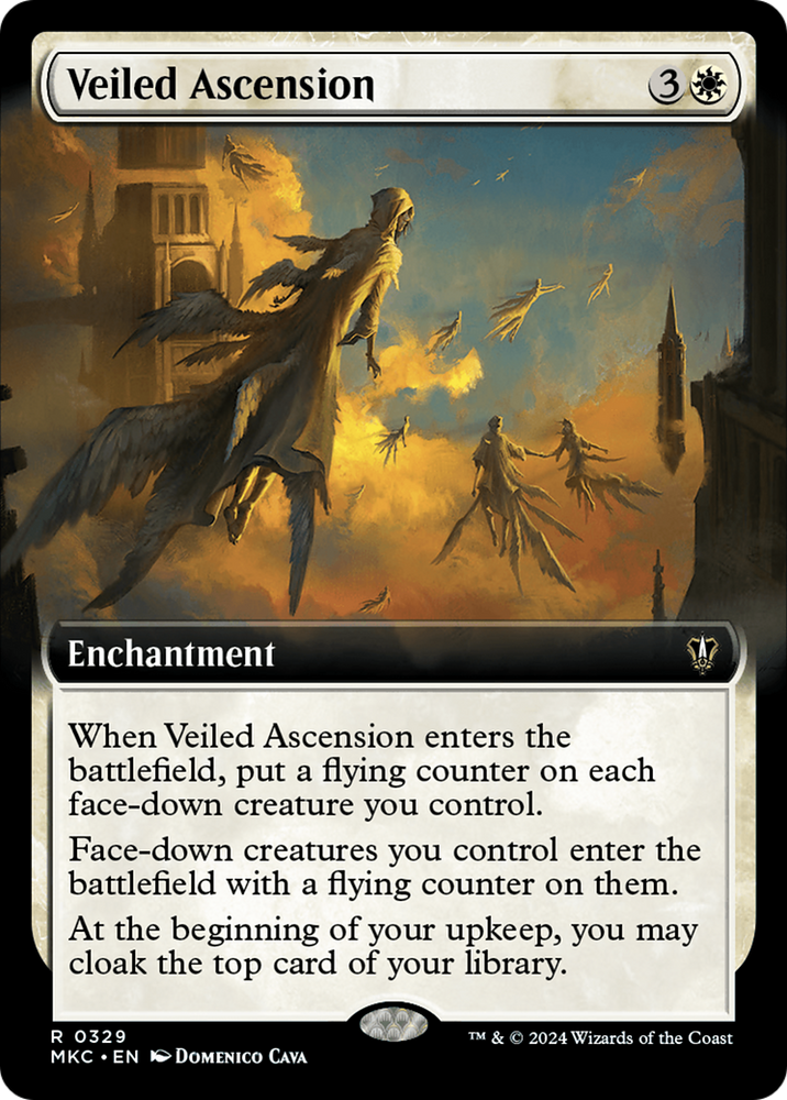 Veiled Ascension (Extended Art) [Murders at Karlov Manor Commander] Magic: The Gathering
