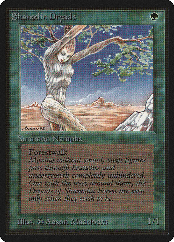 Shanodin Dryads [Beta Edition] Magic: The Gathering