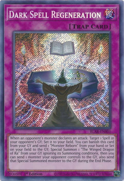 Dark Spell Regeneration [BLAR-EN001] Secret Rare - Yugioh Cards For Your TCG Needs!